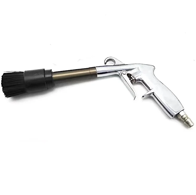 

TY96300CBA Pneumatic Detailing Blow Gun W/ Stainless Cone Shape Nozzle W/Brush Surface Galvanisation, Rust-proof and Beautiful.