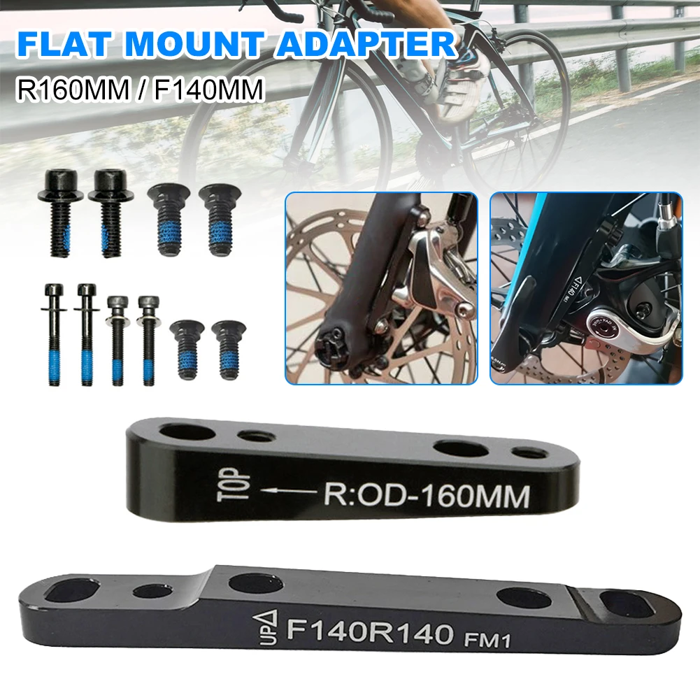 

Universal Flat Mount Disc Brake Adapter Road Bike Bicycle Disc Brake Adapter Front/Rear Mount Adapter For 140/160mm Rotor