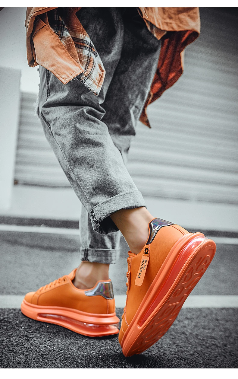 Casual Men's Shoes Comfortable Soft Breathable Pu Leather Flats_voghion.com