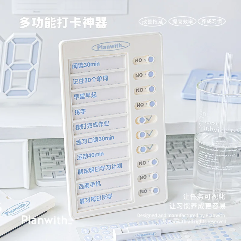 Ins Daliy Task Planning Board Checklist Memo Boards Detachable Boards Peg Board Chores Management Schedule Wall Decoration