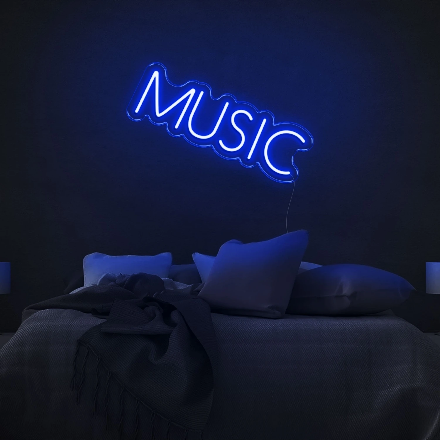 Description Picture 4 of itemMusic LED Neon Sign Home Bedroom Living Room Apartment Music Studio Recording Studio DJ Entertainment Room Decorative Lights
