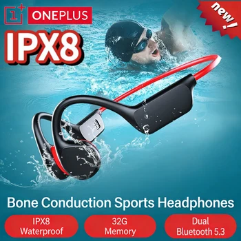 Auriculares OnePlus de Conducción Ósea, Auriculares Deportivos con Bluetooth 5.4, Resistentes al Agua IPX8, Manos…