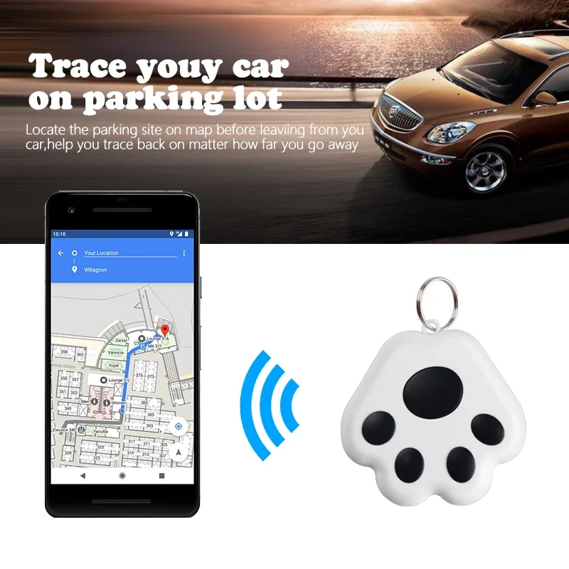 Smart Tag Global Locator Mini GPS Tracker Works with iOS Find My APP Anti-lost Finder Locator for Keys Wallet Car Pet Luggage