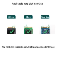SSD Adapter M.2 SATA/NVME SSD to USB 3.1 TYPE C Converter Board Riser M/B+M Key Dual Protocol RTL9210B 10Gb for 2230-2280 M2 SSD - Image 3