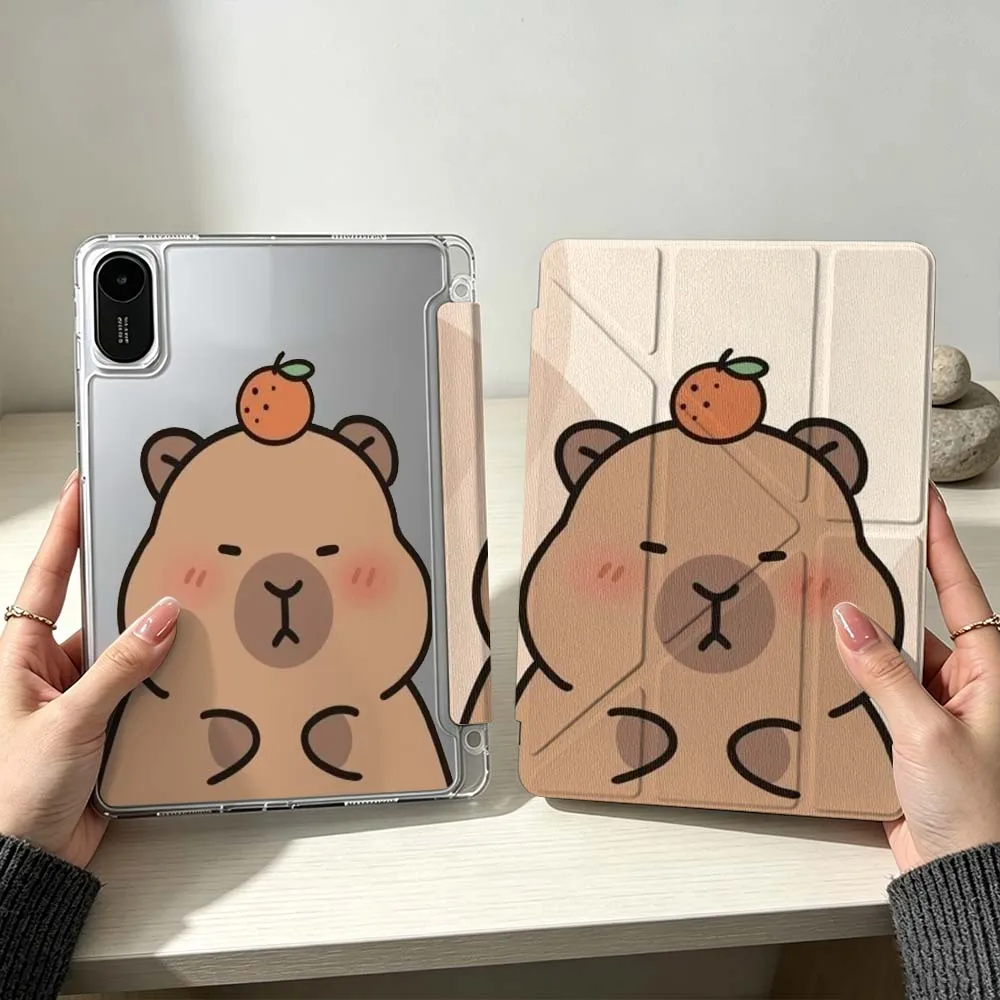 Cartoon Capybara Soft Tablet Case