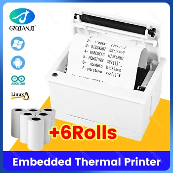 QR204 Mini stampante incorporata termica ESC POS ricevute stampante a pannello parallelo USB TTL RS232 stampante chiosco codice a barre Arduino 2 pollici