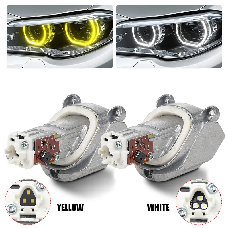 BMW 5 시리즈 2014-2016 F10 F11 LCI용 백색 노란색 주간 주행등 D..