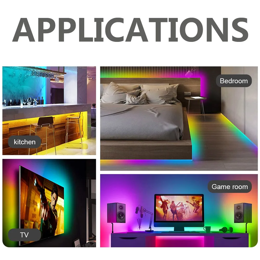 DIY 12V RGBIC COB LED Strip Lights 5M WS2811 Chasing Light