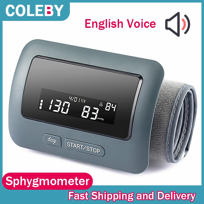 Blood Pressure Monitors Recharge Arm Medical Digital Tensiometer Cuff Portable Irregular Pulse Heart Rate Sphygmomanometer