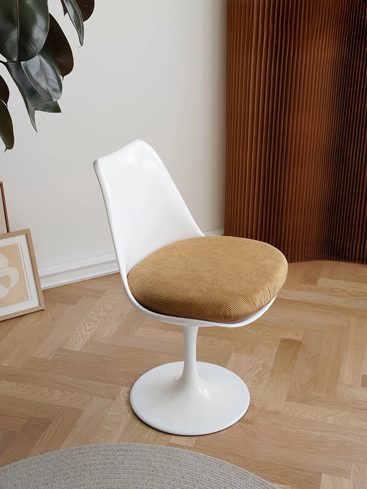 

Стул-тюльпан, домашний винтажный вертикальный, вращающийся на 360 градусов компьютерный стул, офисный стул