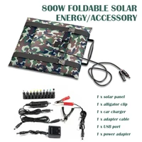 Panneau solaire pliable 800W – Chargeur portable 18V, générateur de station d'alimentation haute efficacité pour voiture, bateau, caravane et camping 5