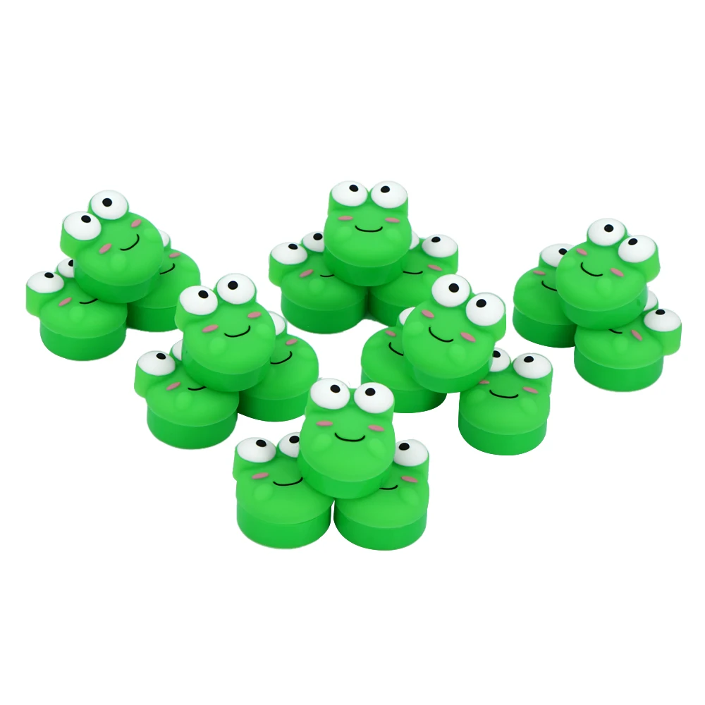 

20Pcs Frog Shape Silicone Jar 5ml Nonstick Contai Jars Oil Storage Customized Container Slicks Jar Home Accessories