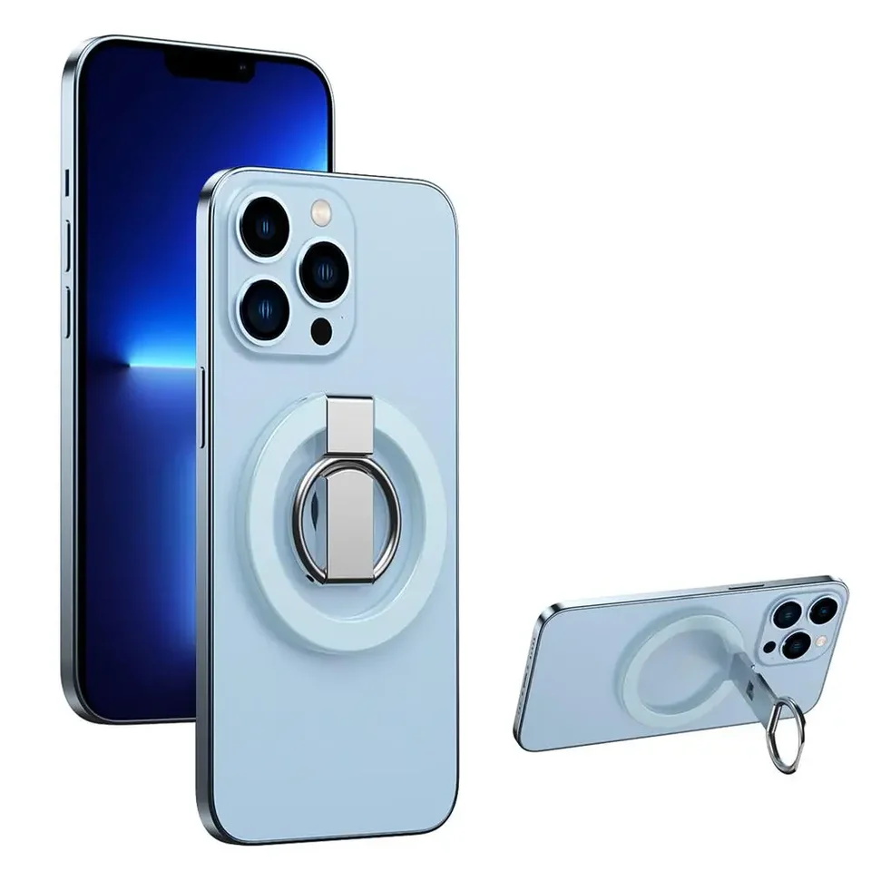 CAMOLO GEEK MG-02 Plus Supporto Magnetico Doppio in Alluminio con Attacco 1/4 per Pantofole, Ideale per Palestra e Viaggi, Supporto Magnetico per iPhone 16 15 14 13 12 Pro Max Plus