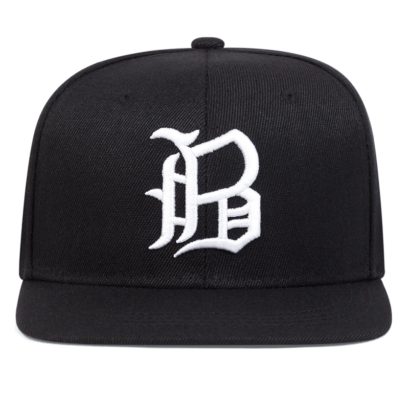 Unisex B Brief Stickerei Hip-hop Hüte Frühling Herbst Outdoor Einstellbare Casual Baseball Caps Sonnenschutz Hut Sport Kappe – Detail 4