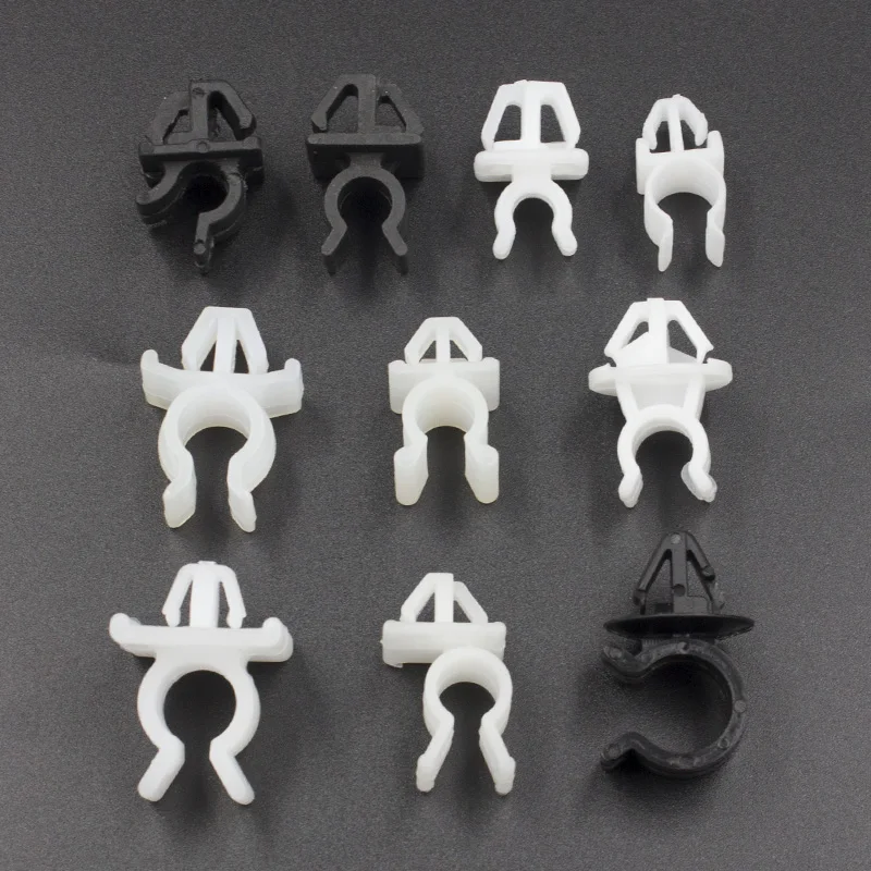 Car Fastener 20 PCS Hood Bonnet Prop Rod Support Clip nylon plastic retainer for Toyota Nissan Benz Hyundai Honda