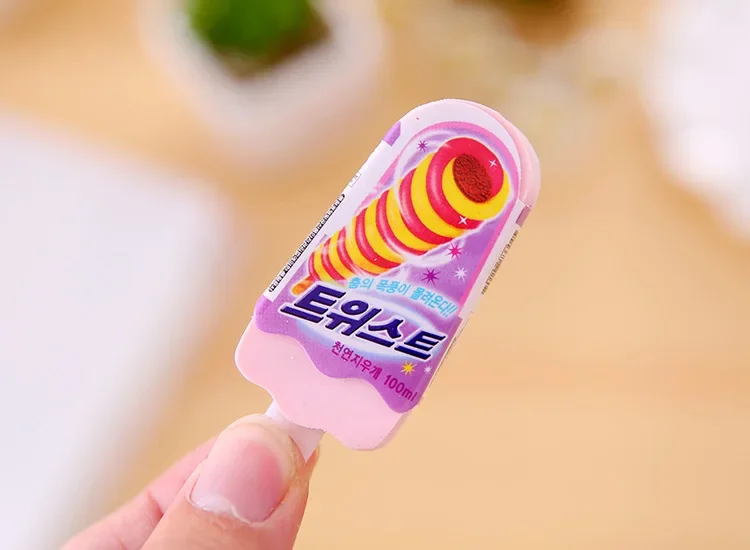 학생용 아이스크림 지우개, 문구류 도매, 학교 용품, 카와이 학교로 돌아가기, 여름