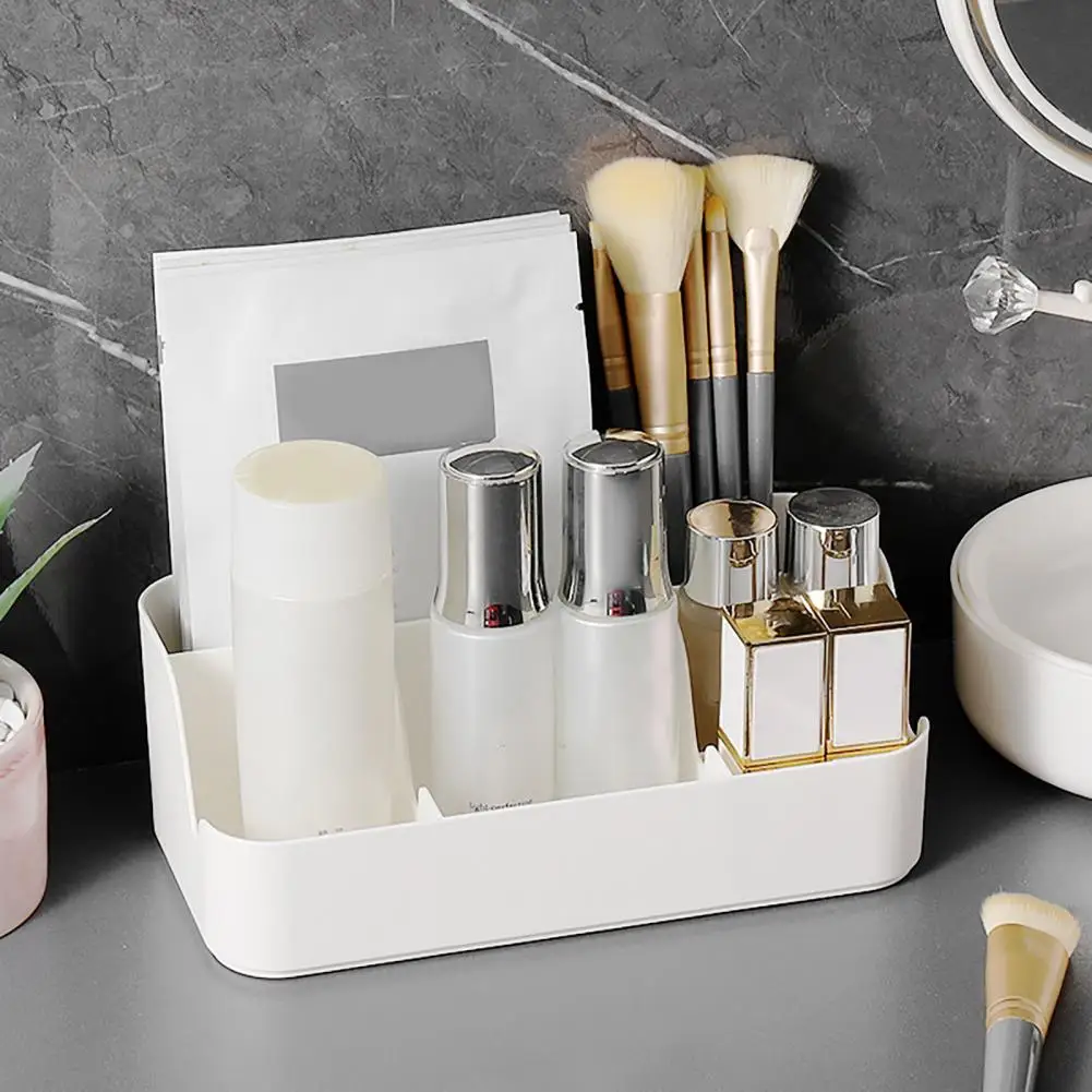 

Durable Storage Box with Edges Japanese Cosmetic Organizer Durable Multi-compartment Storage for Space-saving for Organization