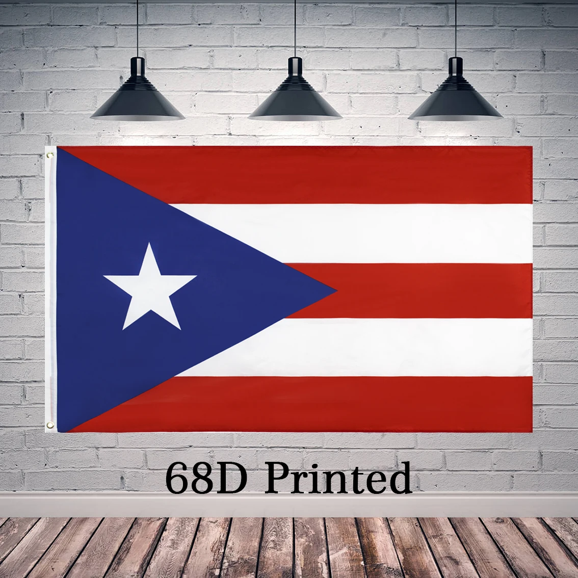 

90X150cm Puerto Rico Flag Polyester Printed Decoration Banner Tapestry FLAGLAND