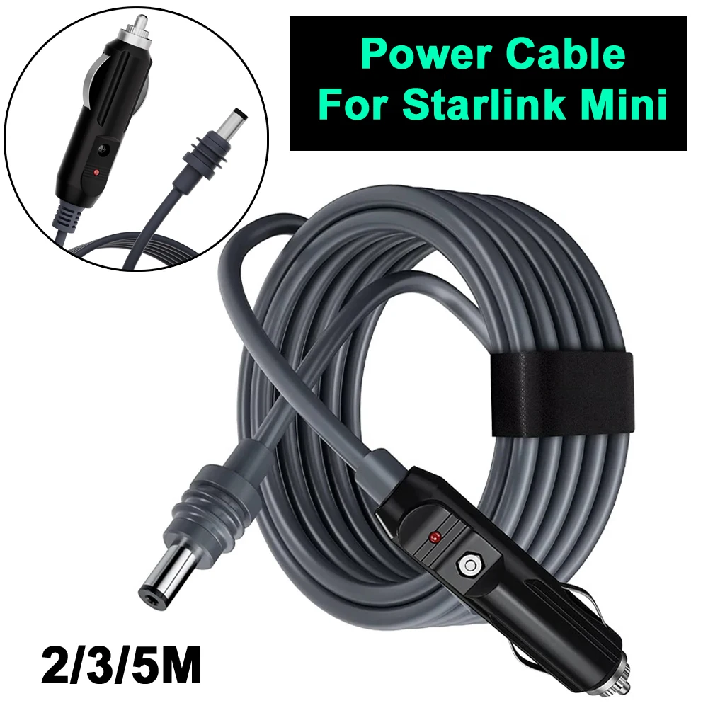 2M/3M/5M For Starlink Mini DC Power Cable Car Charger Port Adapter 18AWG Wire Outdoor Waterproof Plug and Play 2M/3M/5M For Starlink Mini DC Power Cable Car Charger Port Adapter 18AWG Wire Outdoor Waterproof Plug and Play power adapter power cable