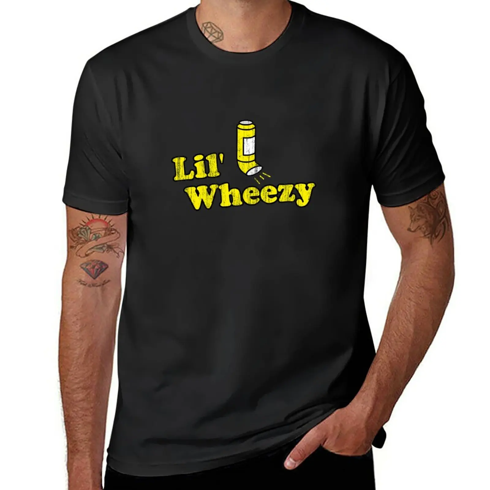 

New Lil' Wheezy Asthma T-Shirt plain t-shirt new edition t shirt men t shirts