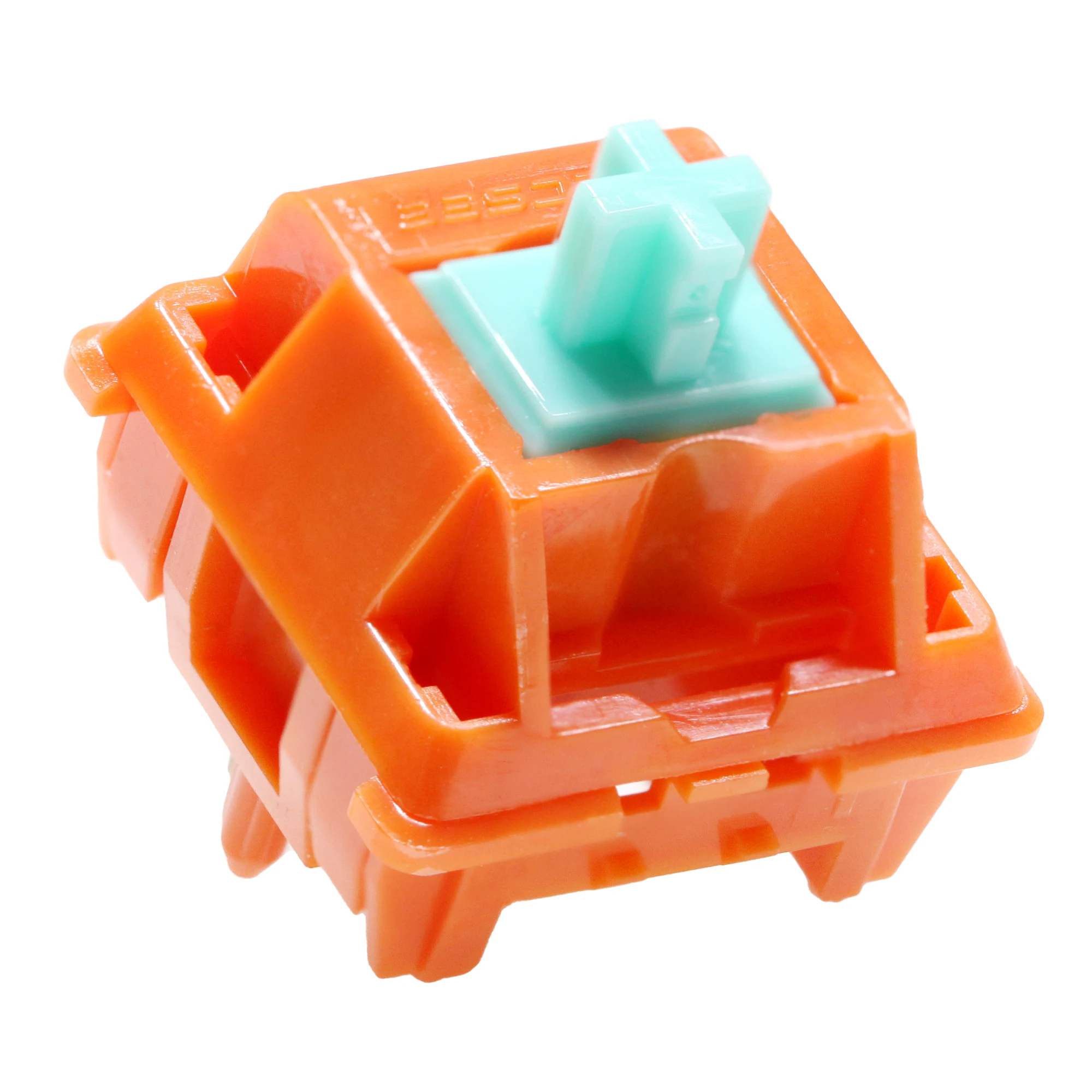 Tecsee-carrot Switch Tátil para Teclado Mecânico de Jogos Pme Pom Selecionado Fábrica de Primavera Lubed 60m Laranja Ciano 5pin 68g