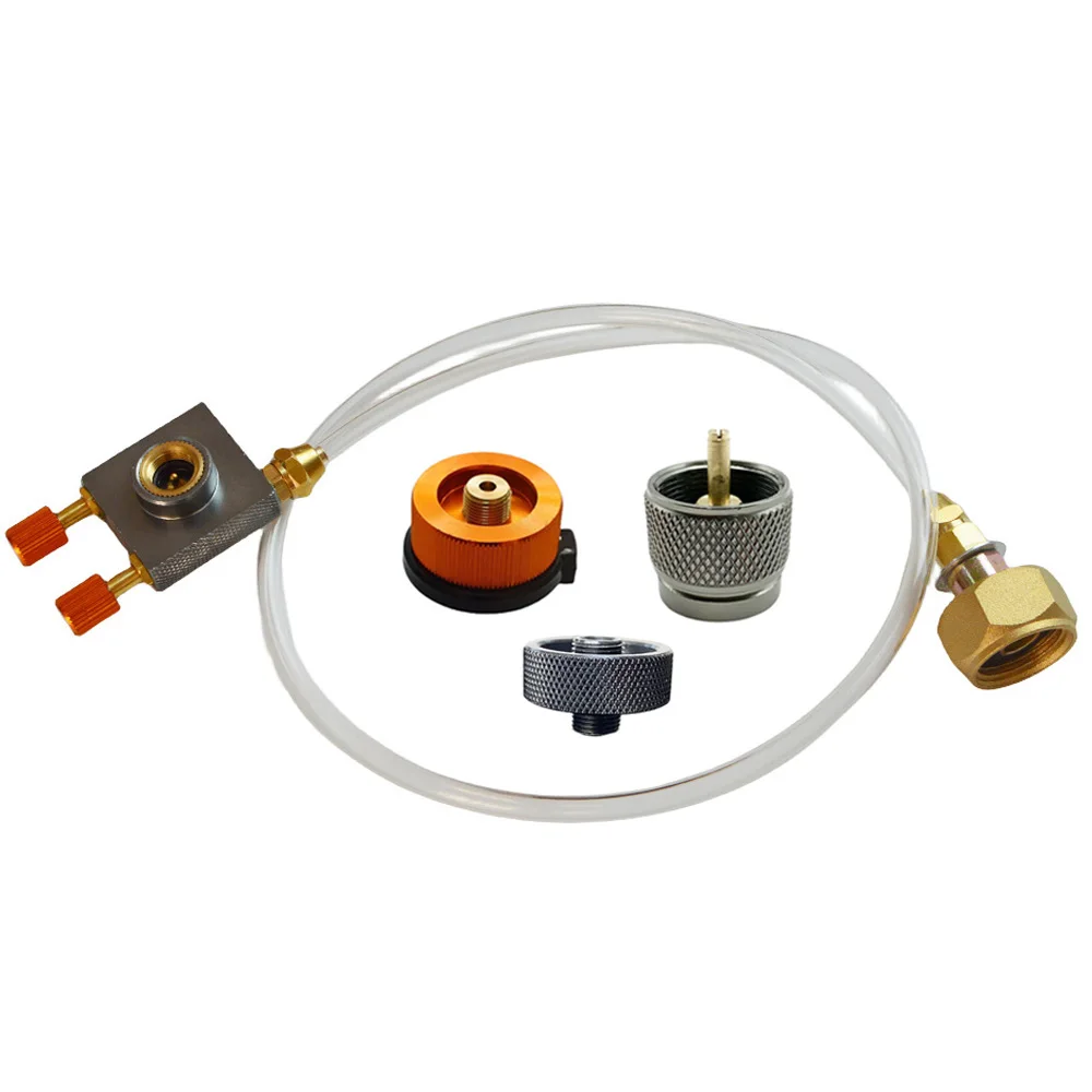 High-Performance Outdoor Camping Gas Stove Adapter with Pressure Relief Valve