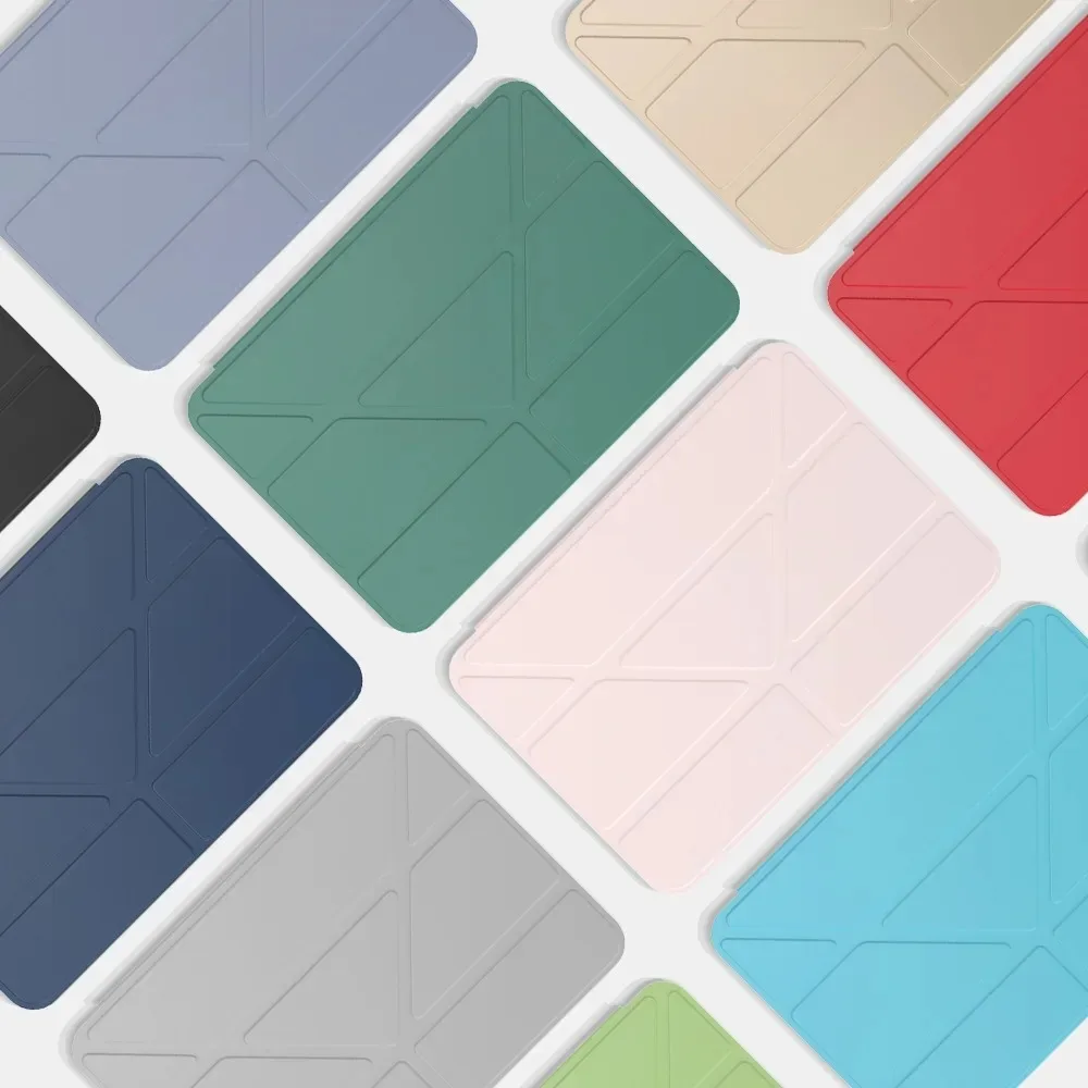 Tri-Fold Y Deformation Silicone Tablet Case, 7.9-inch