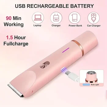 Rasoio elettrico a doppia testa da donna di vendita calda: rasatura impermeabile per tutto il corpo, strumento di bellezza indispensabile 1