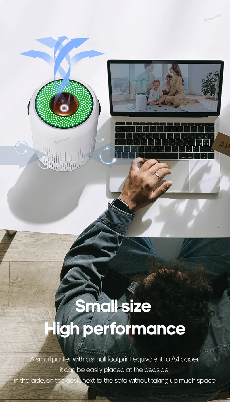 Filter Desktop Air Cleaner Smoke Odor PM2.5