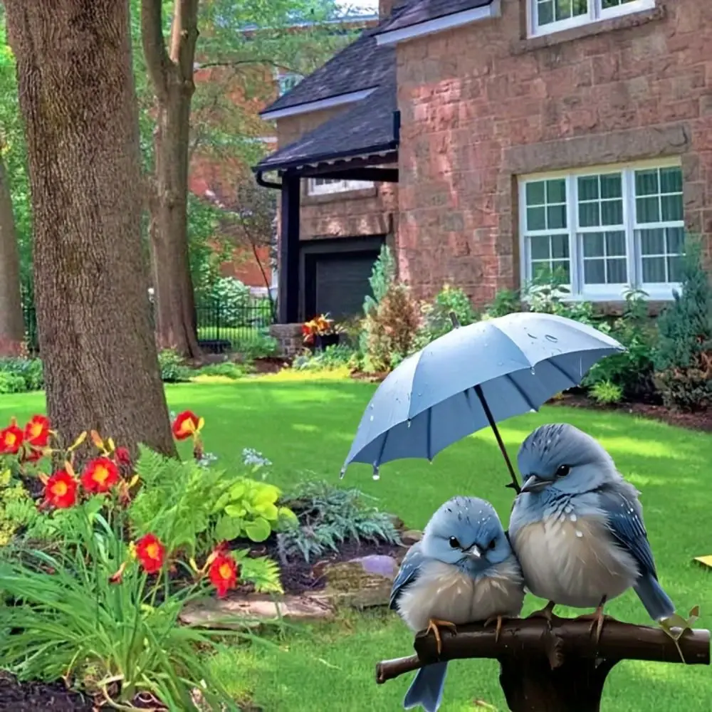 Description Picture 3 of itemCrafts Acrylic Bird Garden Pile Cute Creative Garden Stake Multi Functional Waterproof Garden Floor Plugs Bonsai