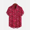 Fashion Leopard Print Summer Men's Shirts Casual Oversized Short Sleeve Fashion Single-Breasted Blouses Trend Tops Men Clothing 2