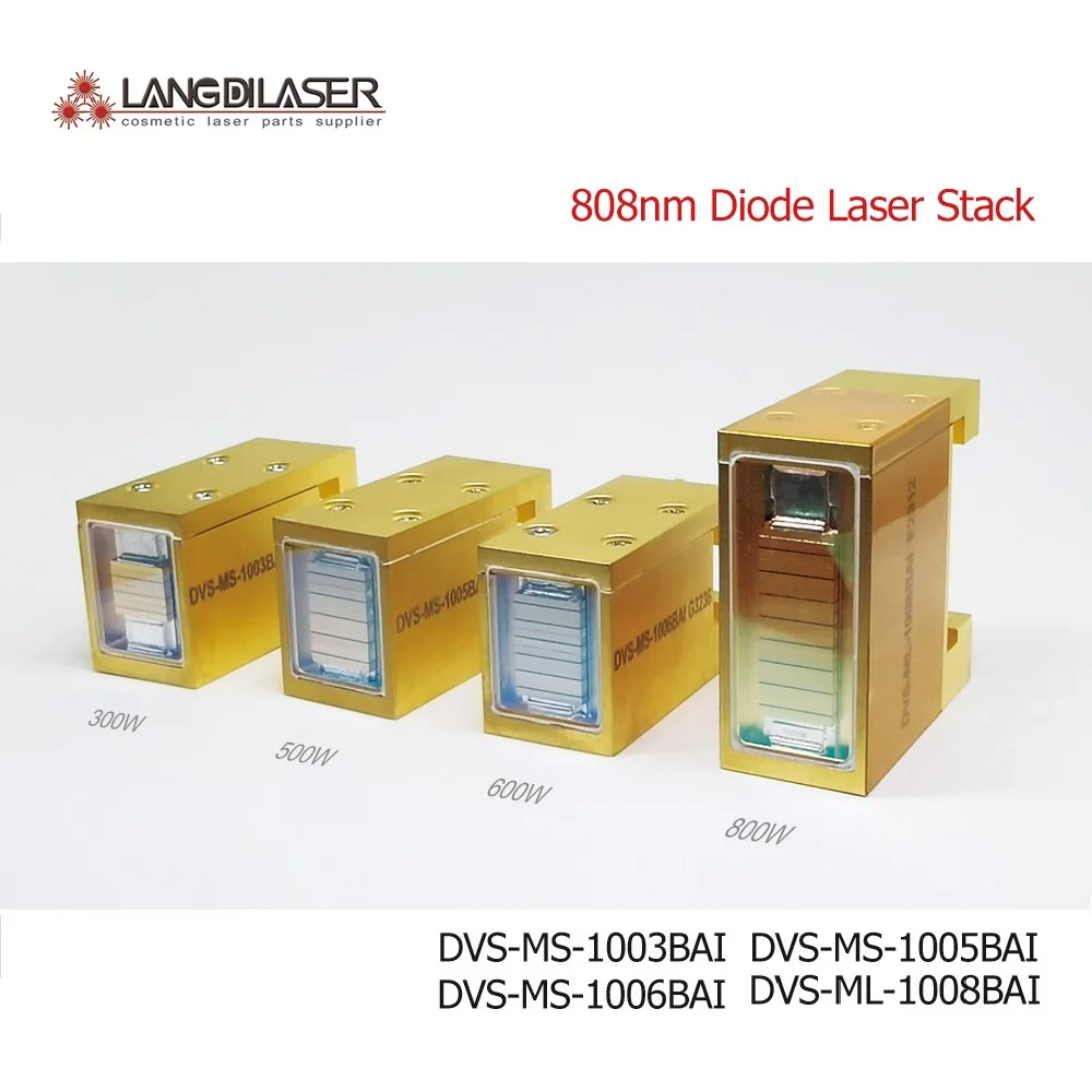 

DVS-MS-1003BAI&1005BAI&1006BAI&1008BAI / 808nm Diode Laser Stack / Power 300W&500W&600W&800W / Guarantee 20 Millions