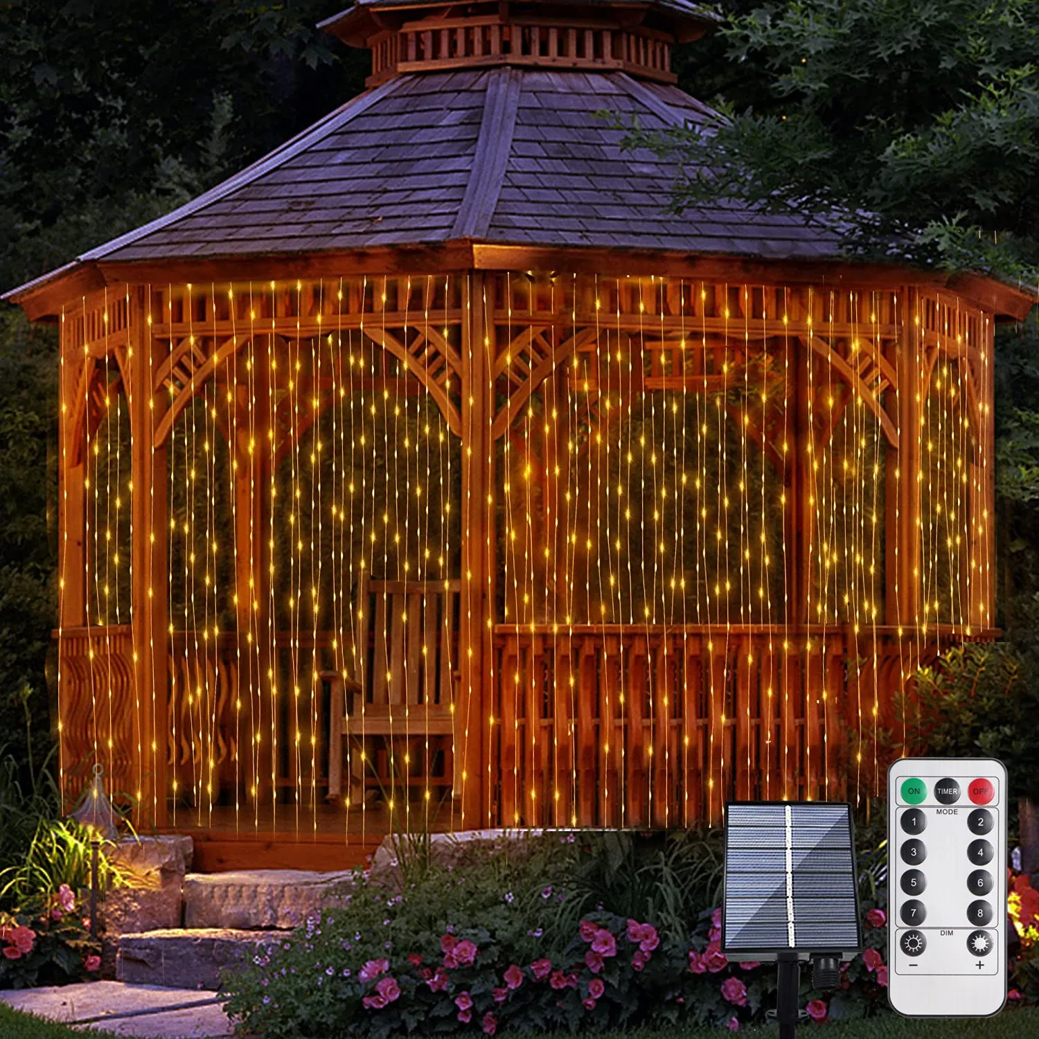 Outdoor Christmas Solar Lights Curtain Christmas Lights Curtain Solar
