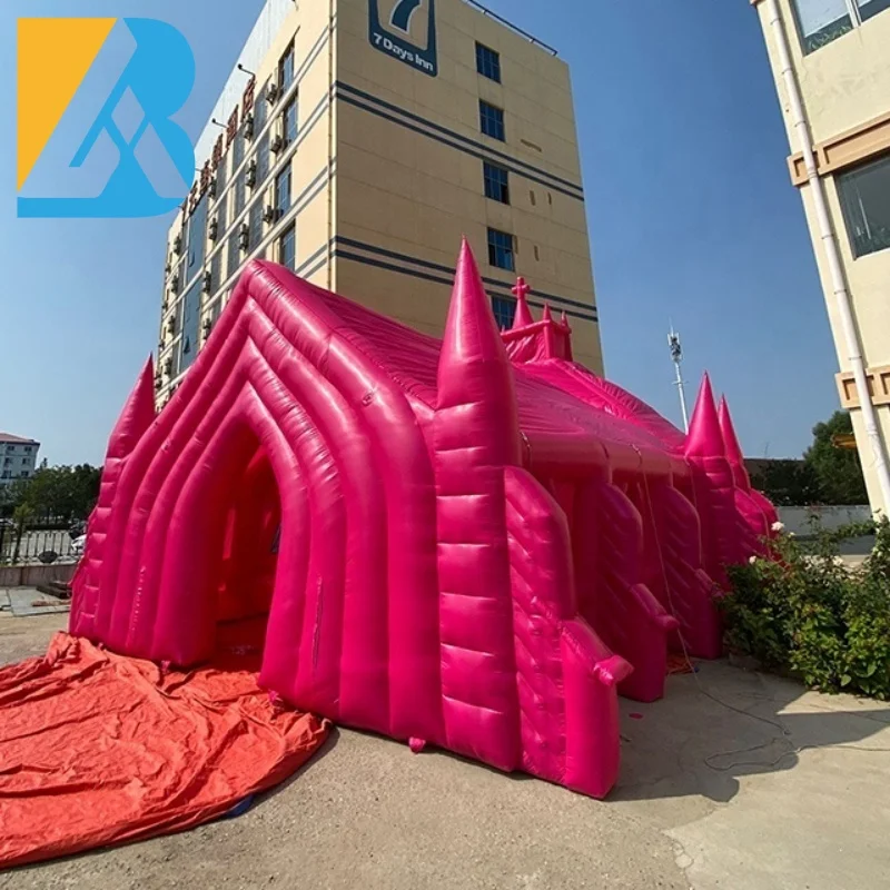 Custom Built Inflatables Huge Red inflatable Church Tent for Unique ...