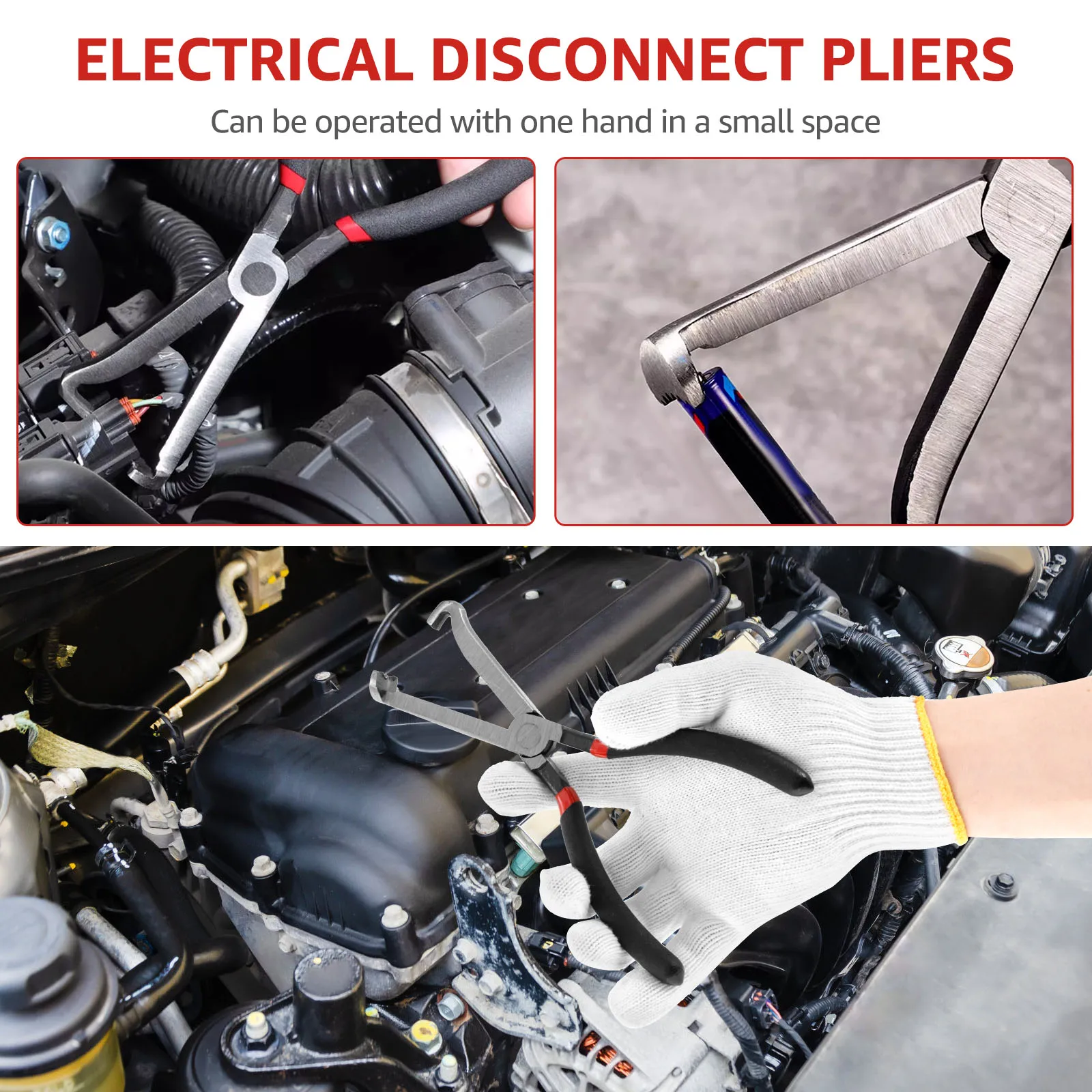 Pince De Déconnexion Électrique Coudée 60° 8 Pouces - Outil