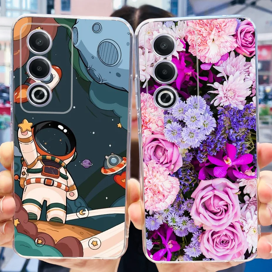 Luxury Flowers Painted Soft Silicone Phone Case - Elegant Bumper Cover