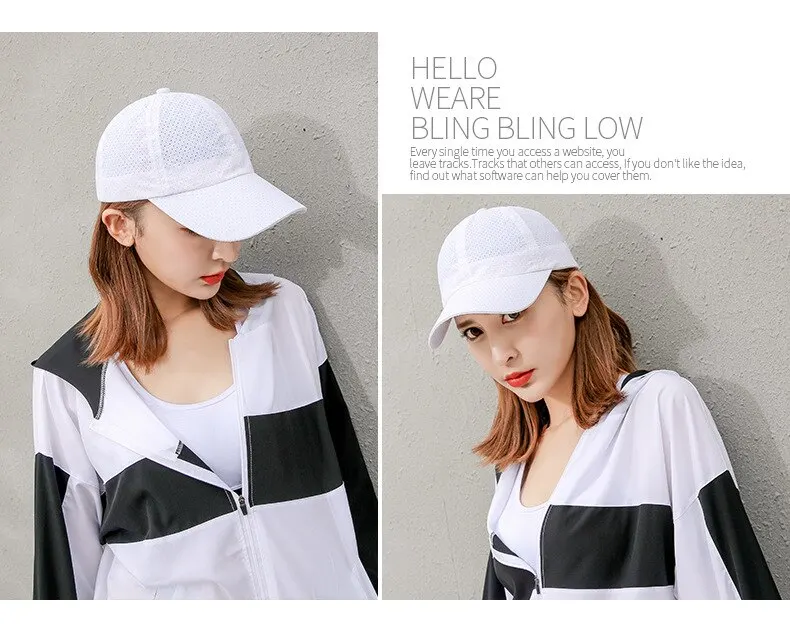 Hut Männer Frühling Sommer einfarbig Mesh Cap Baseball Cap Frauen Herbst koreanische Edition Sonnenschutz Hut Mesh atmungsaktive Peaked Cap – Detail 5
