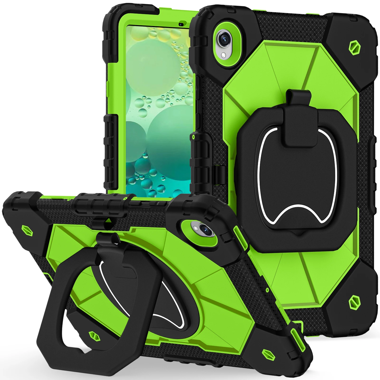 Enhanced 360° Rotating Shockproof Tablet Case and Stand - Durable Armor Protective Cover