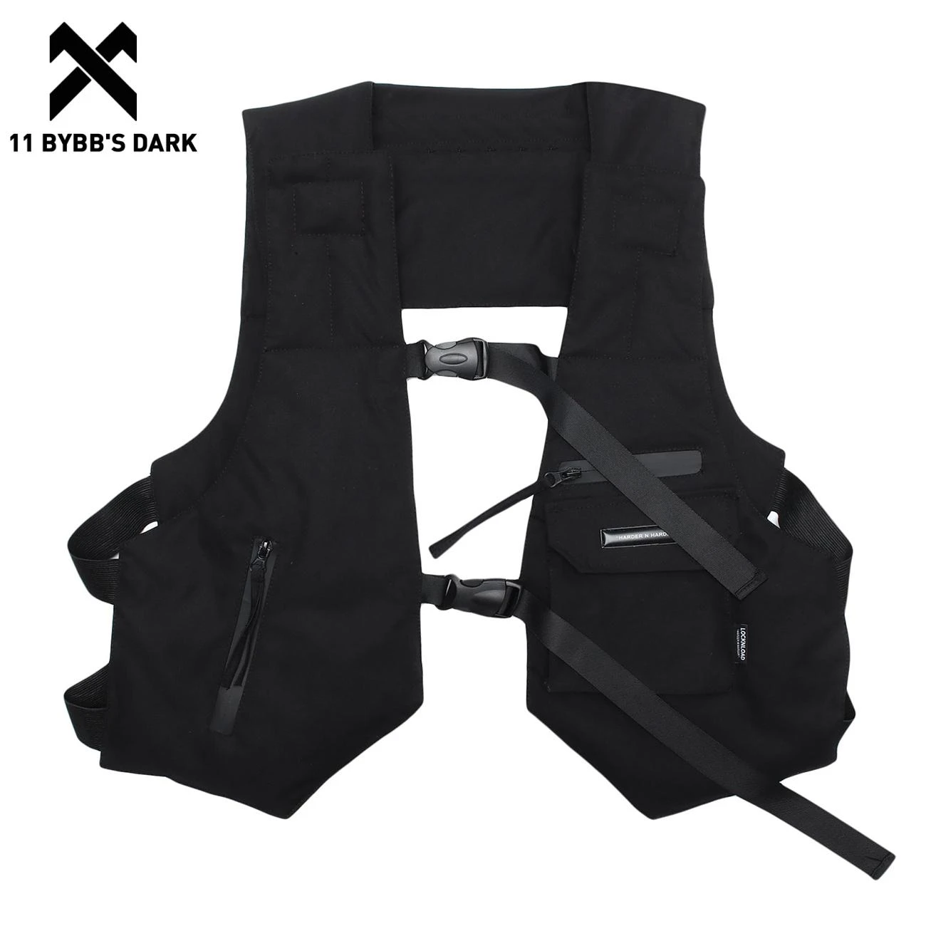 11 Bybb's Dark Buckle Backpack Vests Jacket Men Hip Hop Sleeveless Cargo Vest Streetwear