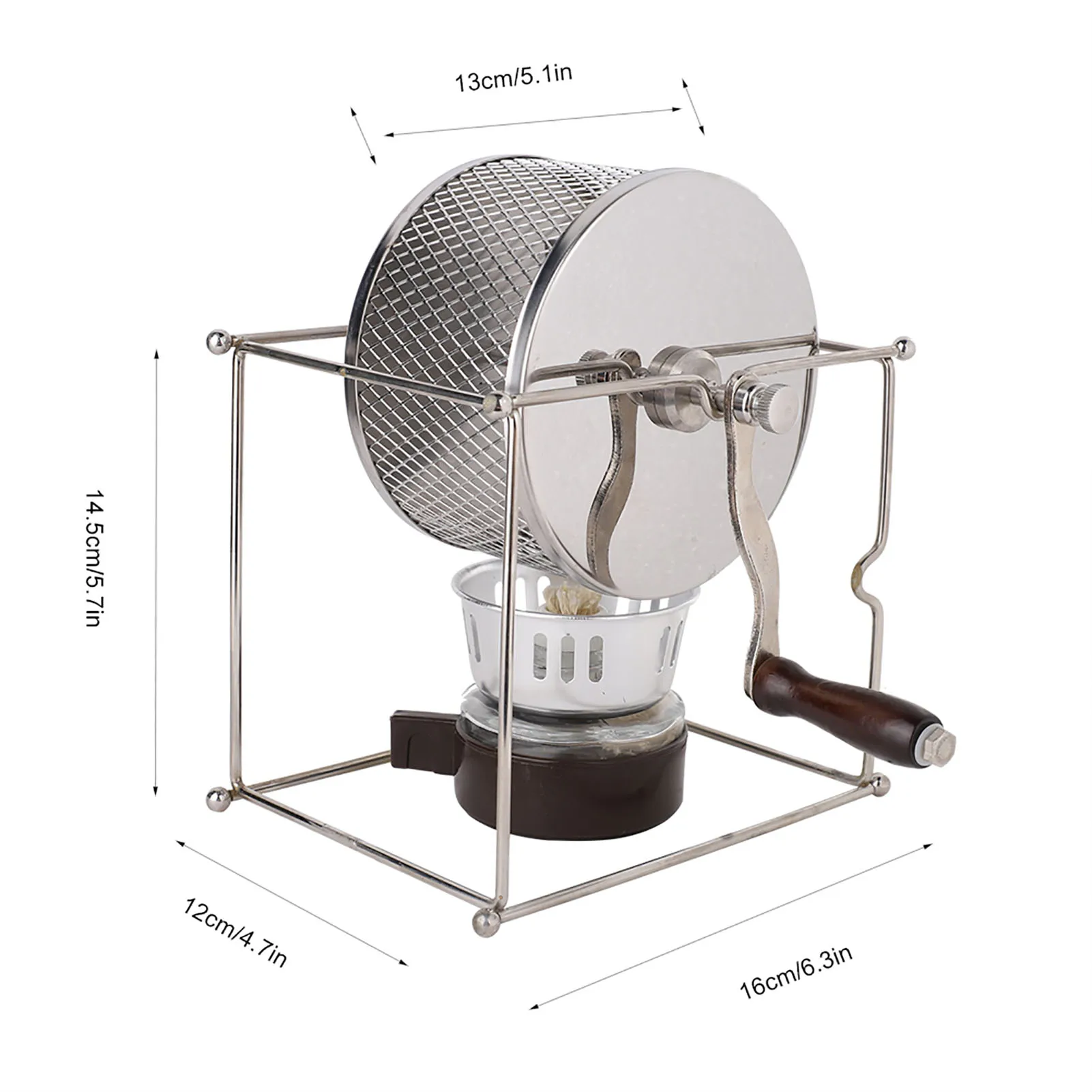 maquina de assar feijao aco inoxidavel diy home baking tools 03