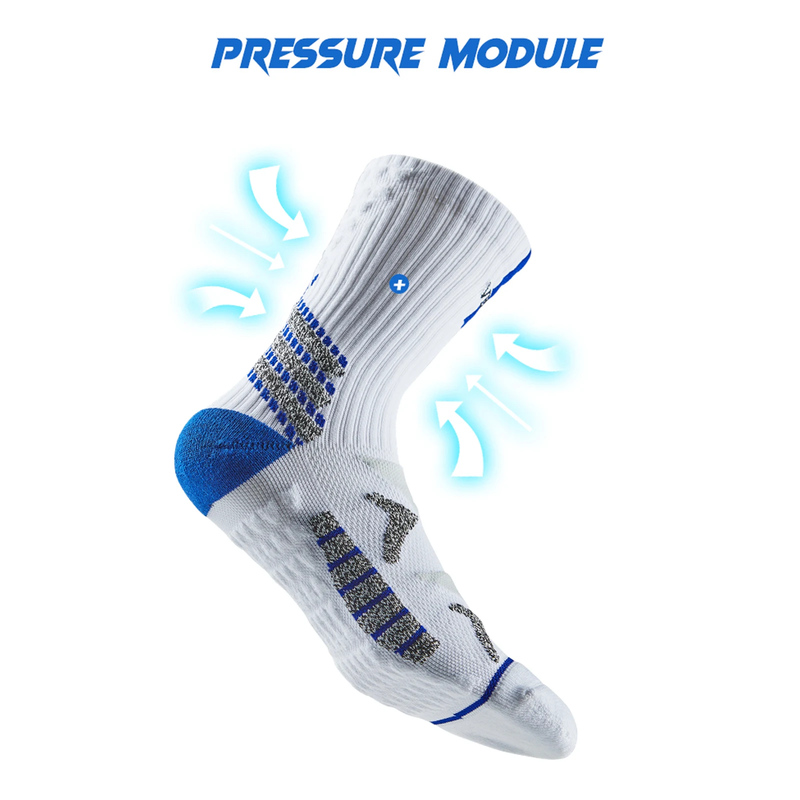 Veidoorn Professional Sport Socks Men Anti Slip Strips Ankle Protection  Thick Sock for Fitness Workout Basketball Running - AliExpress