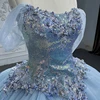 Jancember Princess Quinceanera Dresses 2023 Cap sleeve Ball Gown Sequins Short Sleeves Square Collar Lace Up Bar Mitzvah DY6609 5