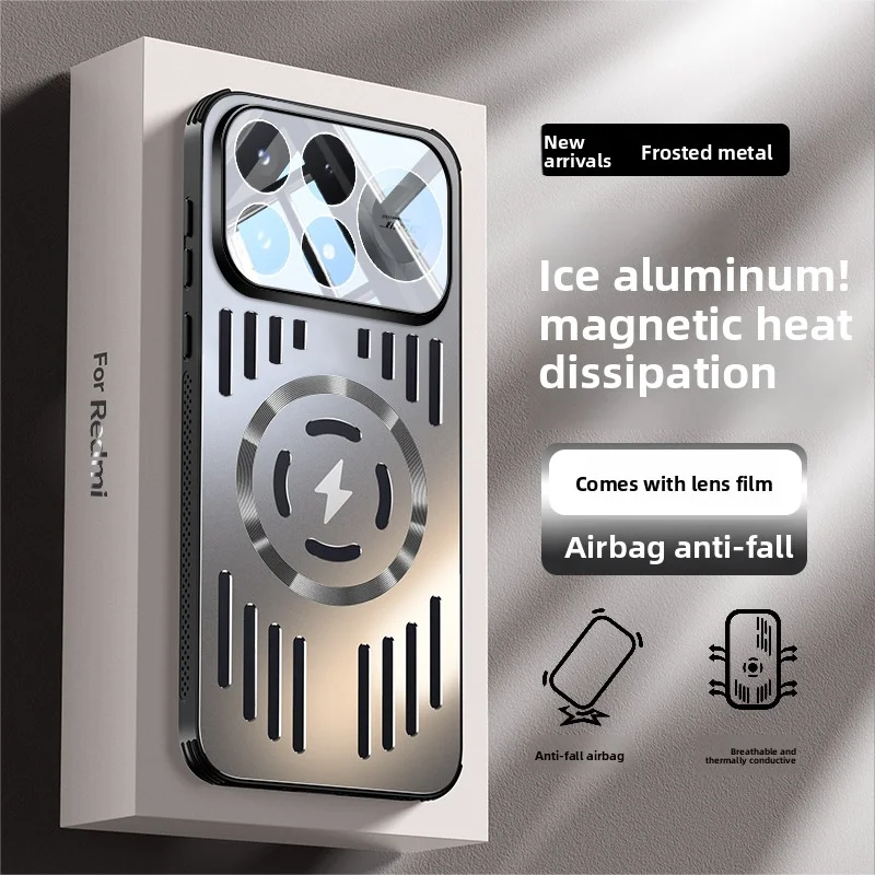 Premium Hard Metal Magnetic Protective Case with Heat Dissipation