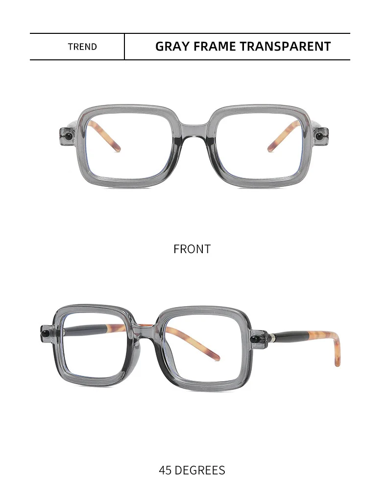 Lunettes de soleil carrées rétro pour hommes style punk_voghion.com