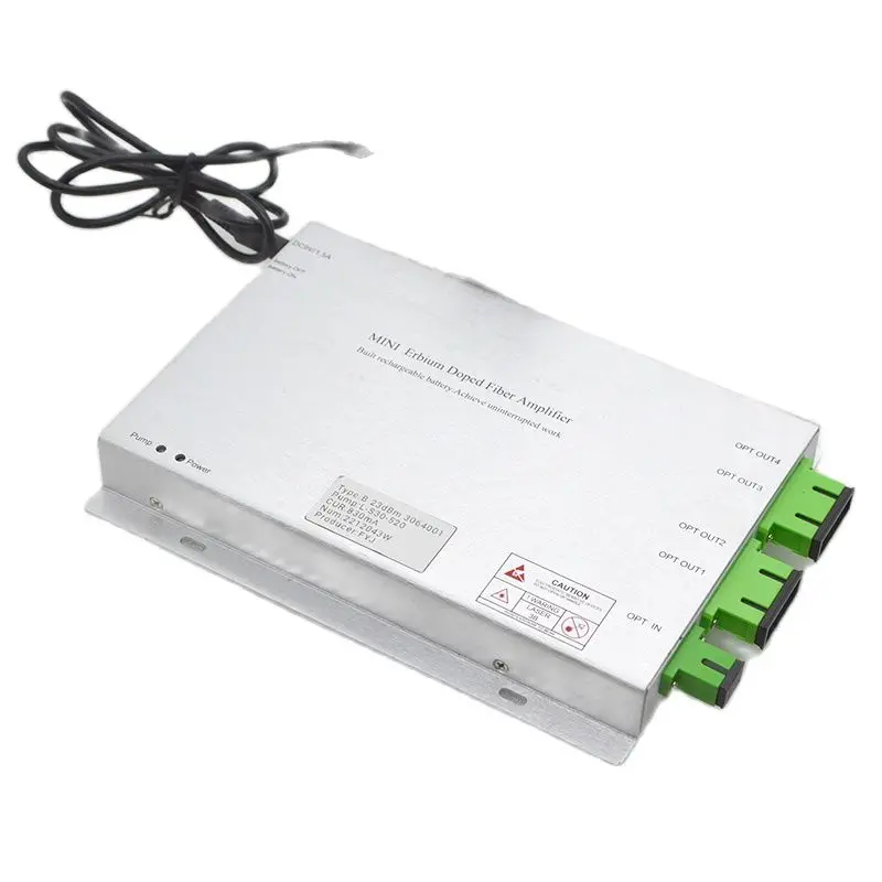 FTTH Modular Optical Amplifier 4Port 16dBm Catv MINI EDFA High Quality Aluminum Alloy Housing Factory