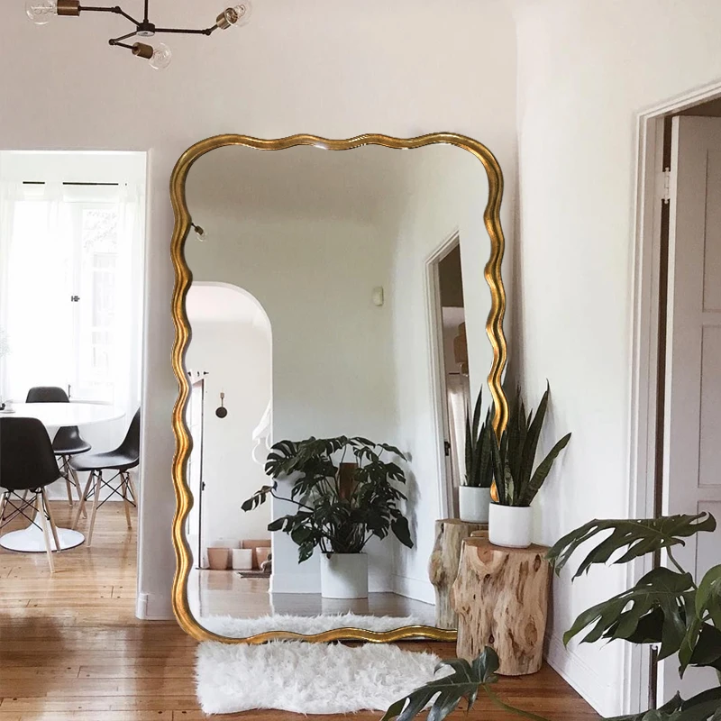 Full Body Aesthetic Wall Mirrors Accessories Vintage Aesthetic Wavy