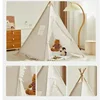 1.6M Kids Tents Play House Wigwam for Children Portable Child Tipi Tents Teepee Toddler Girl and Boy Ball Pit Castle Play Room 2