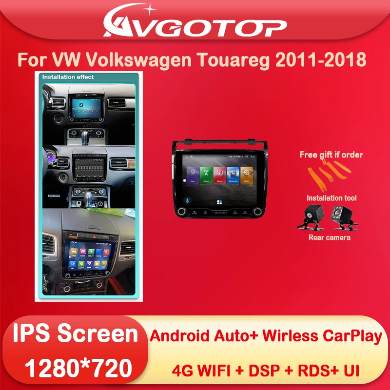 

Android 8.4" QLED Screen OEM Style For VW Volkswagen Touareg 2011 2012 2013 20152018 Car Multimedia Stereo GPS CarPlay Player
