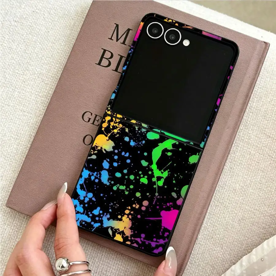 Rainbow Paint Splatters Phone Cover Case