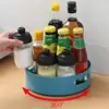 360 Degree Rotating Cabinet Organizer Kitchen Bathroom Cosmetic Turntable Storage Tray Non-Slip Spice Round Rack Plate 6
